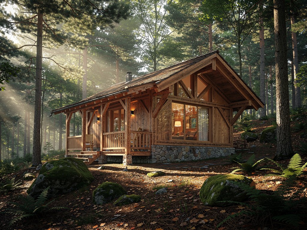 Generated architectural render from the text-to-render workflow