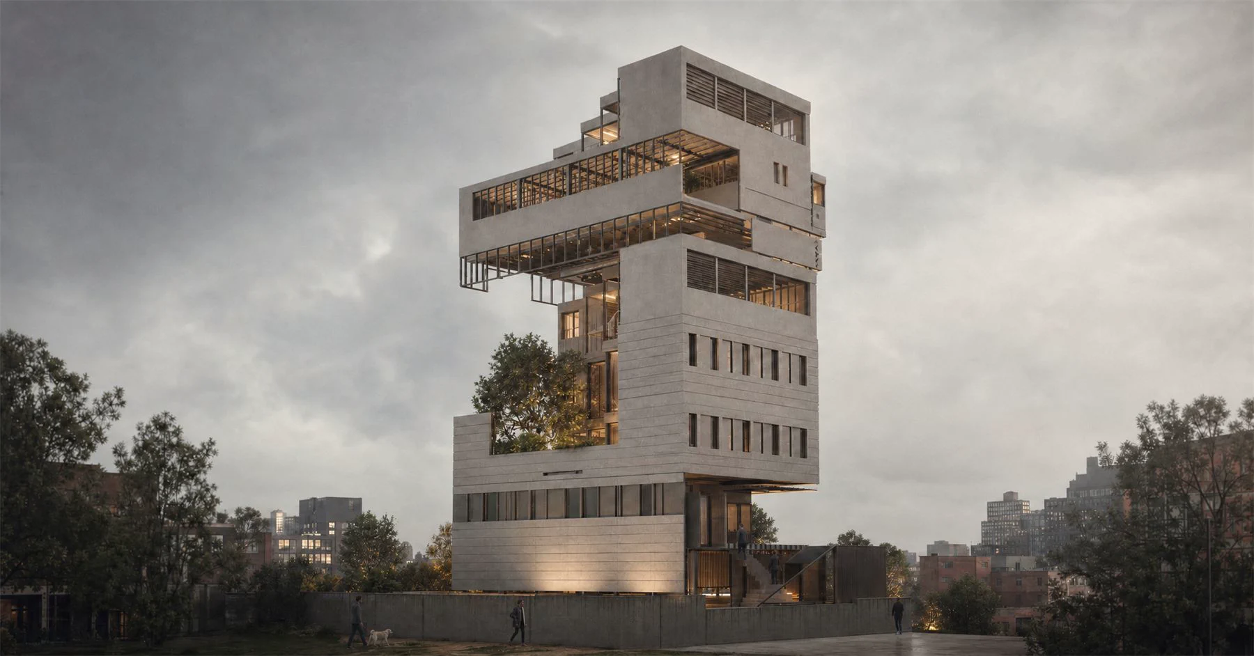 Concrete tower reuse result after a local edit pass