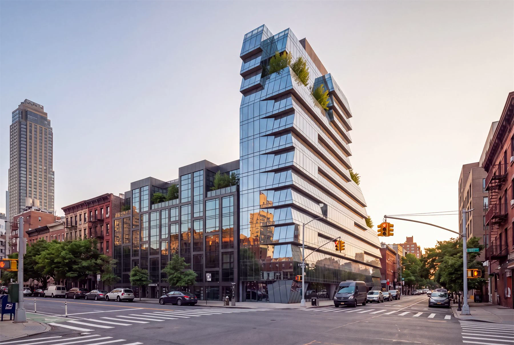 Glass tower render option kept in a rejected studies review board